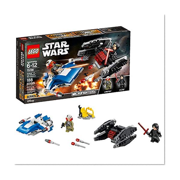 Book Cover LEGO Star Wars: The Last Jedi A-Wing vs. TIE Silencer Microfighters 75196 Building Kit (188 Piece)