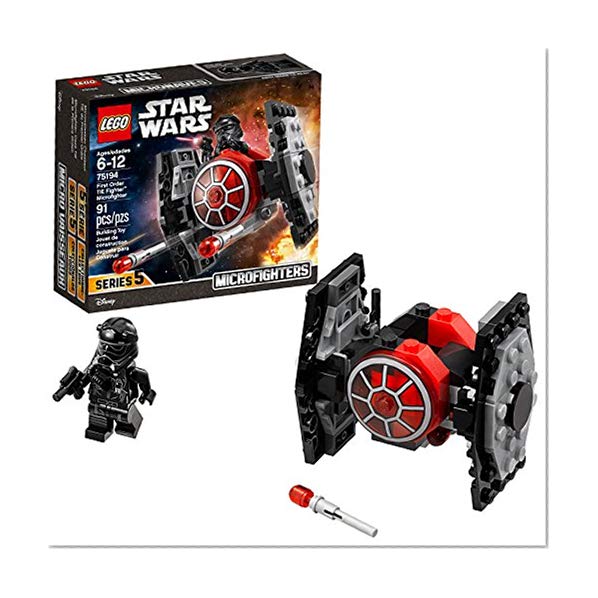 Book Cover LEGO Star Wars: The Force Awakens First Order TIE Fighter Microfighter 75194 Building Kit (91 Piece)