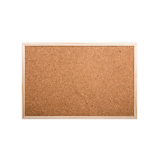 Office Works, Wood Cork Board, 18 x 12 inches, Beige