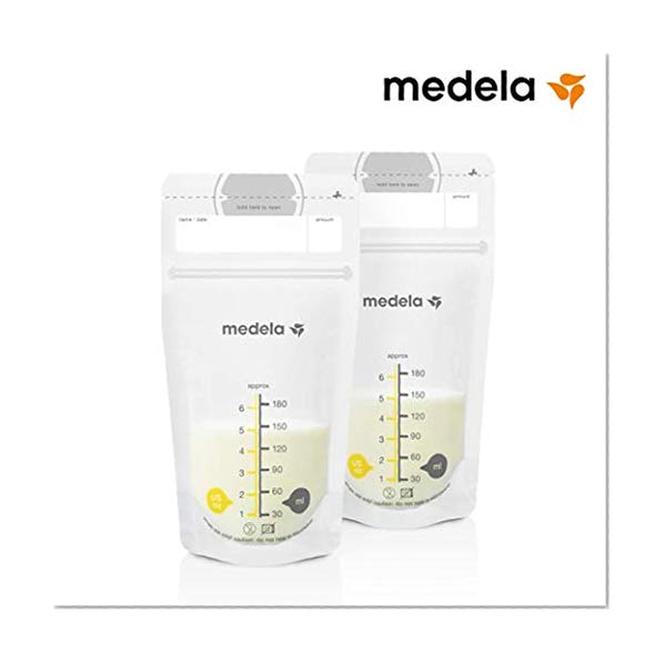Medela - Sachet de conservation pour lait maternel - Résistant et Anti-fuites - Lot de 25 sachets de 180ml