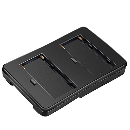 Neewer F2-BP NP-F Battery to V-Mount Battery Converter Adapter for LED Light, Field Monitor, Alternative Battery Option for Sony V-Mount Gear, Fits for 2-Pack Sony NP-F970, NP-F770,NP-F570 Battery