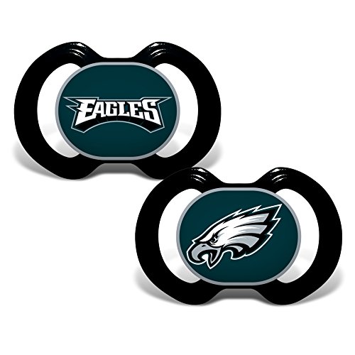 Baby Fanatic NFL Philadelphia Eagles Unisex PHE212Gen. 3000 Pacifier 2-Pack - Philadelphia Eagles, See Description, See Description