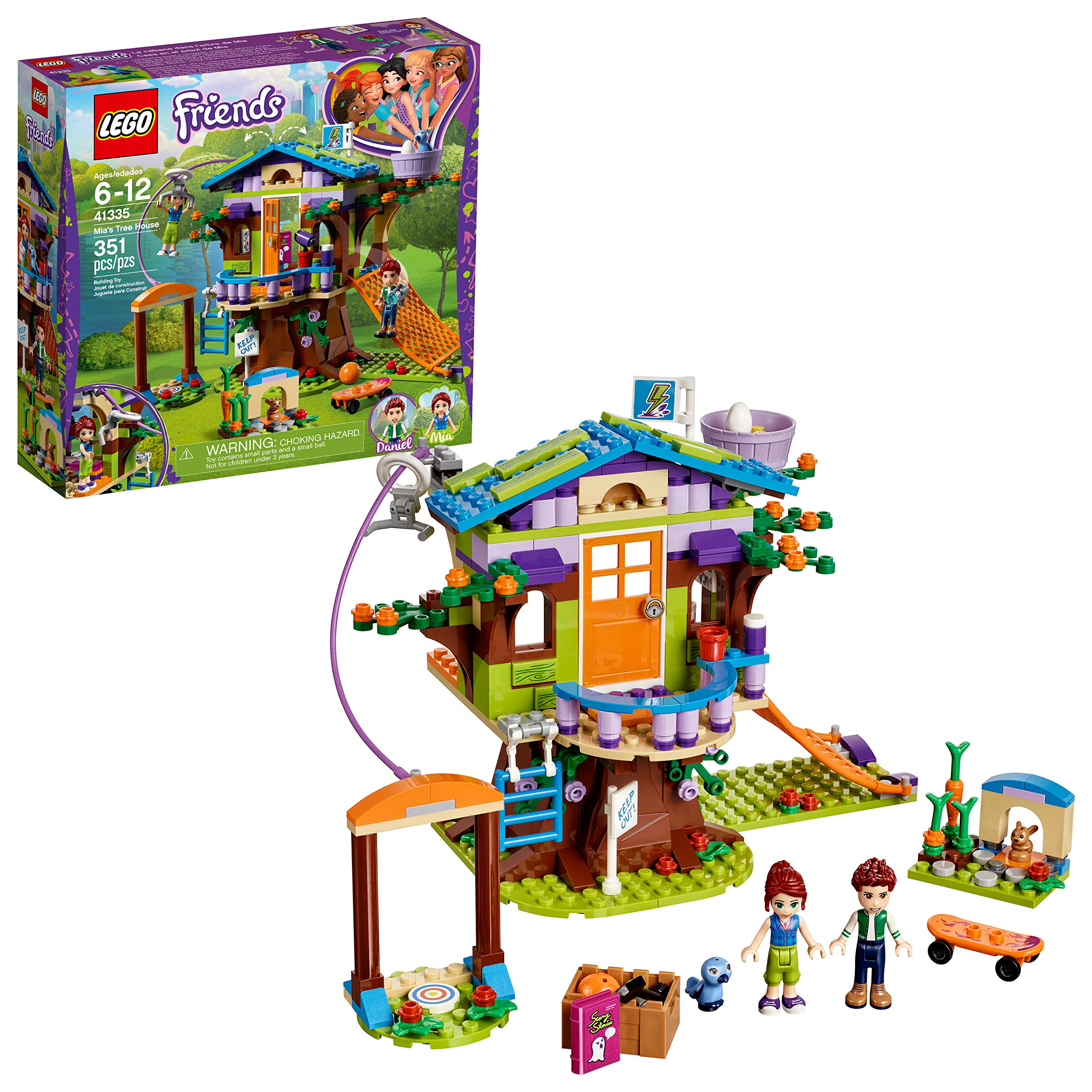 Book Cover LEGO Friends Mia's Tree House 41335 Creative Building Toy Set for Kids, Best Learning and Roleplay Gift for Girls and Boys (351 Pieces)