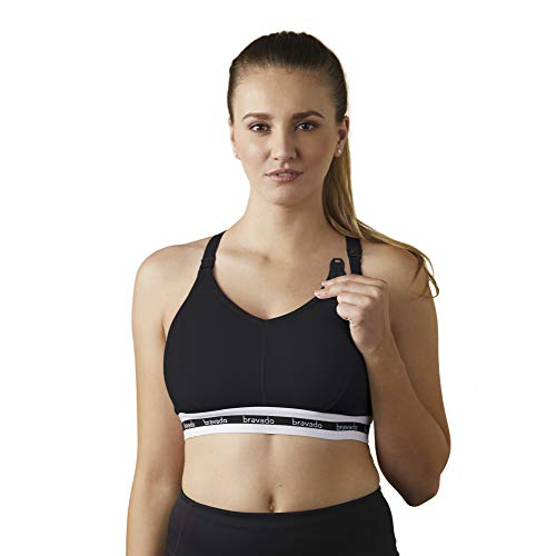 BRAVADO! DESIGNS Original Full Cup Nursing Bra in Cotton-Modal | Black | L