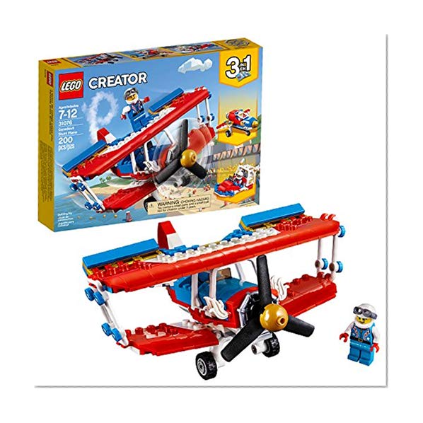 LEGO Creator 3in1 Daredevil Stunt Plane 31076 Building Kit (200 Piece)
