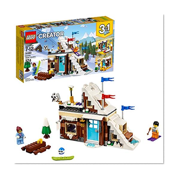 Book Cover LEGO Creator 3in1 Modular Winter Vacation 31080 Building Kit (374 Piece)