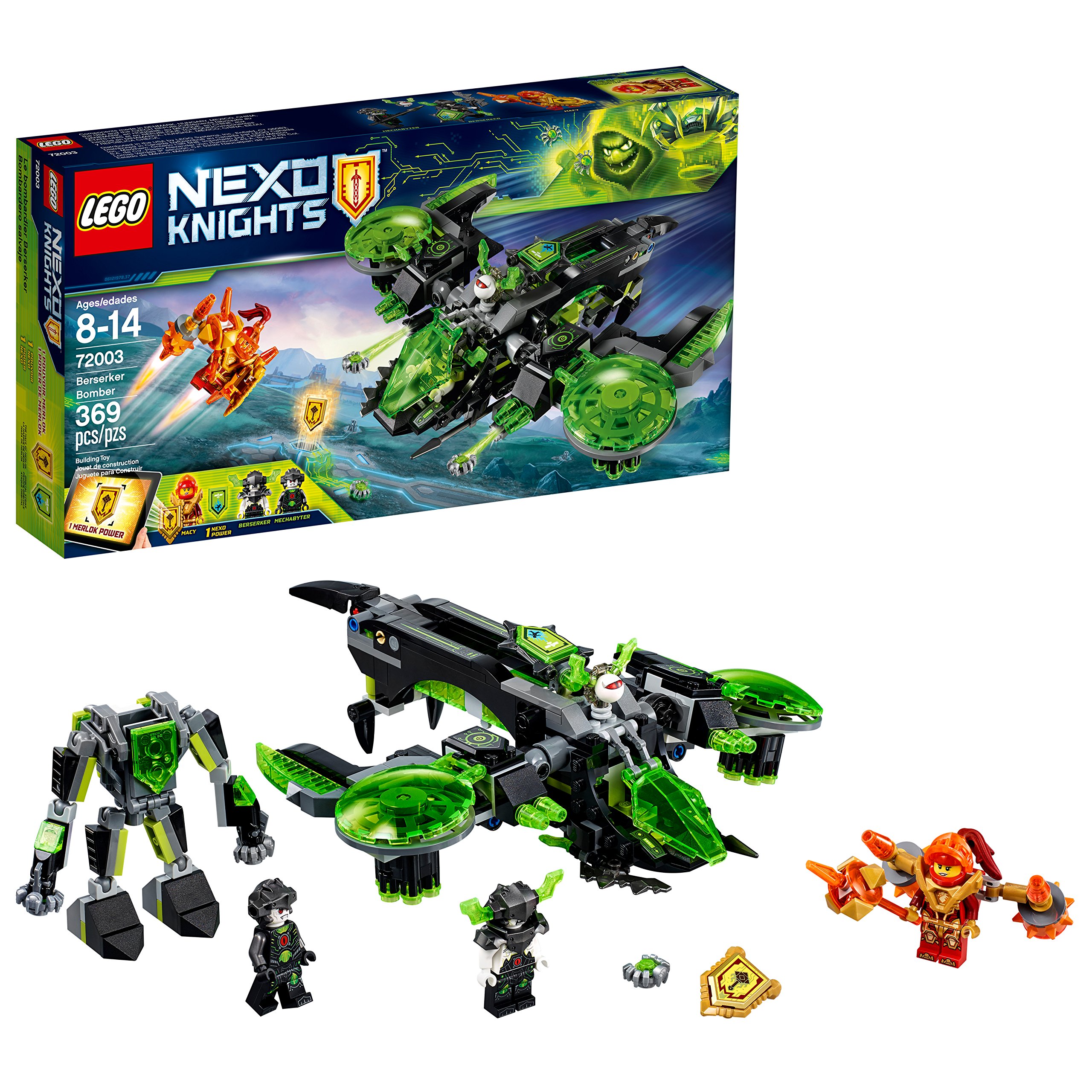 Book Cover LEGO NEXO KNIGHTS Berserker Bomber 72003 Building Kit (369 Piece)