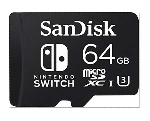 Carte microSDXC SanDisk 64 Go pour Nintendo Switch, avec Vitesse de Lecture Allant jusqu'à 100MB/S, U3