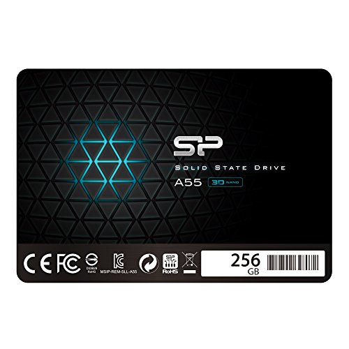 Book Cover Silicon Power 256GB SSD 3D NAND A55 SLC Cache Performance Boost SATA III 2.5