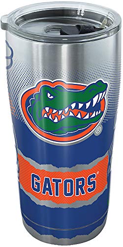 Tervis Triple Walled University of Florida Gators Insulated Tumbler Cup Keeps Drinks Cold & Hot, 30oz - Stainless Steel, Knockout