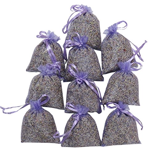 RakrisaSupplies Purple Bags Pack of 15 | Natural Deodorizer and Highest Fragrance Lavender Scent Sachets | LS-001