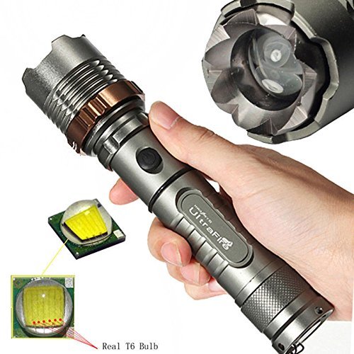 Tactical Police 12000LM XM-L T6 LED 5Modes 18650 Flashlight Battery&Charger