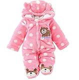 Gaorui Newborn Baby Jumpsuit Outfit Hoody Coat Winter Infant Rompers Toddler Clothing Bodysuit