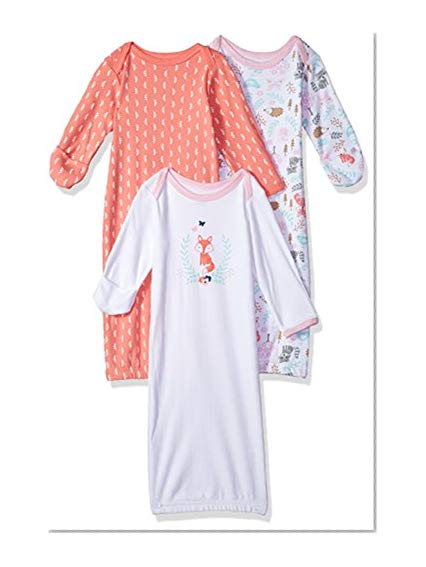 Hudson Baby Baby Cotton Gowns, Woodland Fox, 0-6 Months