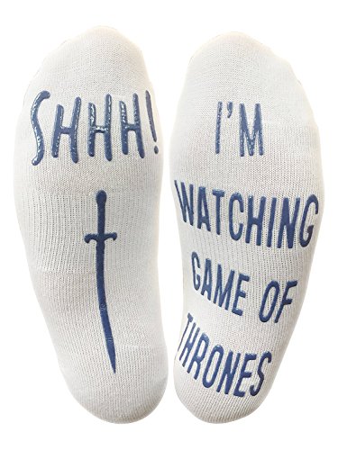 "Shhh I'm Watching Game Of Thrones" Funny Socks