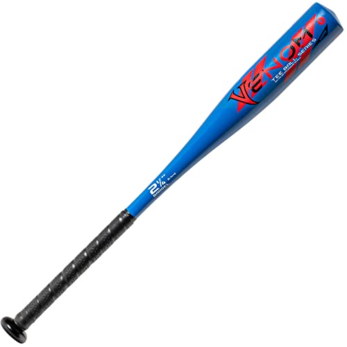 Book Cover Franklin Sports Venom Aluminum Official Youth Tee Ball Bat - USA Regulation Approved - Perfect for Soft Core T-Balls - 24 Inch/13 Ounce (-11) Blue