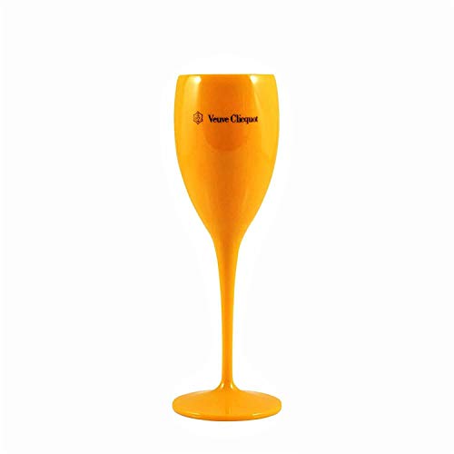 Veuve Clicquot Acrylic Champagne Flute Yellow Label