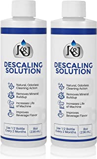 2-Pack Universal Descaling Solution - USA MADE - Descaler for Keurig, Cuisinart, Breville, Kitchenaid, Nespresso, Delonghi, Krups, and all other coffee brewers - by K&J