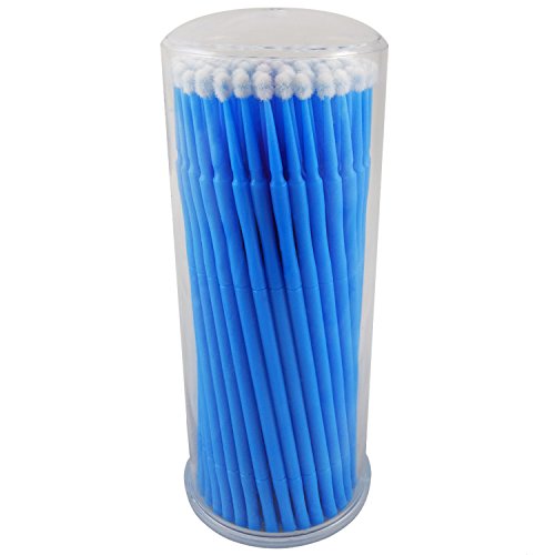 ATLIN Disposable Micro Brush Applicators, 100 Pack of 2.5mm Touch Up Paint Brushes
