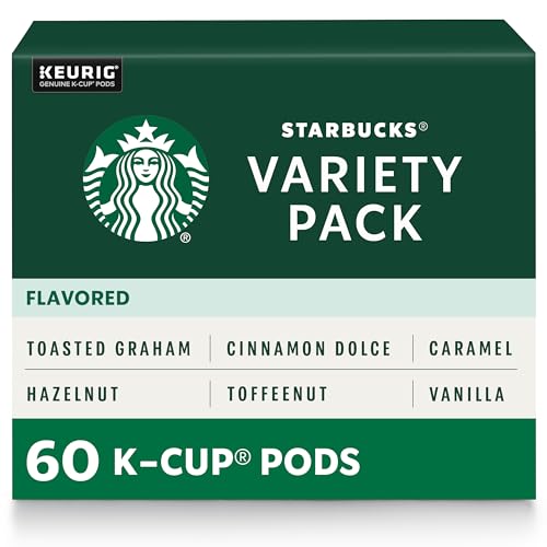 Book Cover Starbucks Flavored Coffee K-Cup Variety Pack for Keurig Brewers, 6 boxes of 10 (60 total K-Cup pods), 60 Count