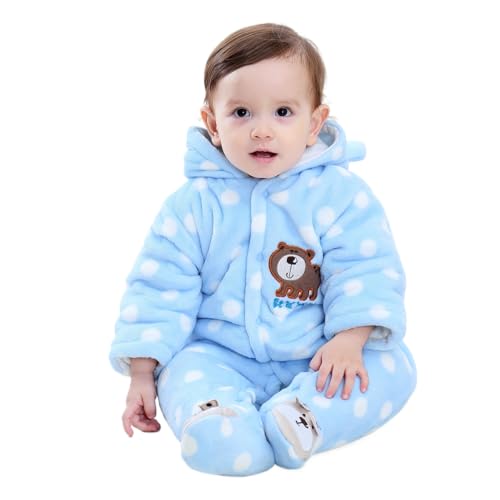 Gaorui Newborn Baby Jumpsuit Outfit Hoody Coat Winter Infant Rompers Toddler Clothing Bodysuit