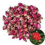 TooGet Fragrant Natural Red Rose Buds Rose Petals Organic Dried Flowers Wholesale, Culinary Food Grade - 4 OZ