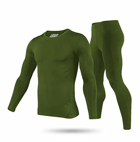 Book Cover 9M Men's Ultra Soft Thermal Underwear Base Layer Long Johns Set with Fleece Lined