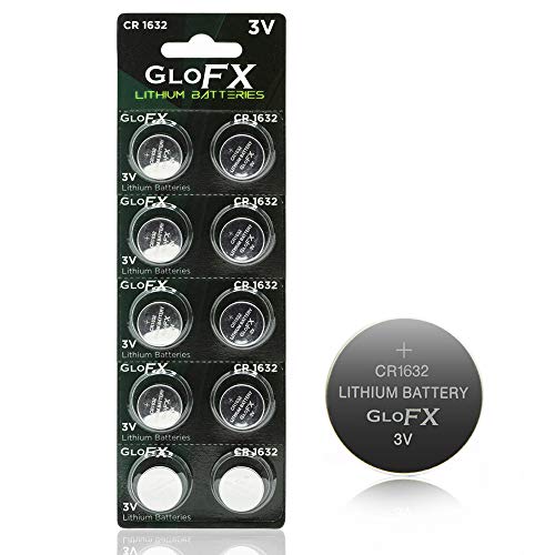 CR1632 Battery â€“ Lithium Button Coin Cell Batteries - 3V 3 Volt - Remote Watch Jewelry Led Key Fob Replacement 1632 CR Pack Set Bulk (10 Pack)