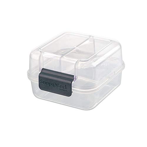 SnapLock by Progressive Lunch Cube To-Go Container - Purple, SNL-1005B Easy-To-Open, Silicone Seal, Snap-Off Lid, Stackable, BPA FREE