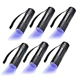 Optimal Shop 6 Pack UV Blacklight 9 LED Flashlight Torch Light Outdoors Etc (6 Pack)