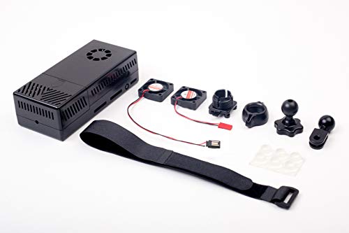 Summitlink V3 Black Case Dual Fans for Stratux ADS-B Kit Fits AHRS Module and GPYes