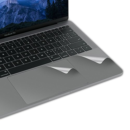 LENTION Palm Rest Skin for MacBook Pro (13-inch, 2016 2017 2018 2019, with Thunderbolt 3 Ports), Protective Vinyl Decal Cover Sticker with Trackpad Protector (Space Gray)