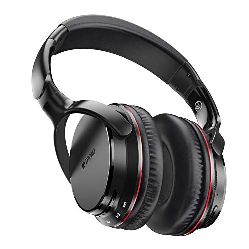 TROND Bluetooth V4.2 Headphones Wireless with Mic Over Ear, Lightweight, 30H Playtime, APTX Low Latency, LED Codec Indicator, for PC/Cell Phones/TV (Bluetooth Transmitter NOT Included)