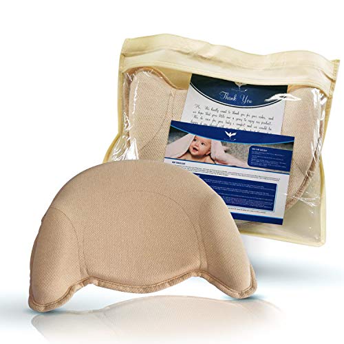 Book Cover Classy Eagle Baby Pillow 3D Air Mesh Organic Memory Foam | Baby Head Shaping for Newborn | Prevents Flat Head Syndrome & Plagiocephaly | Head & Shoulder Support Perfect for Bed & Stroller