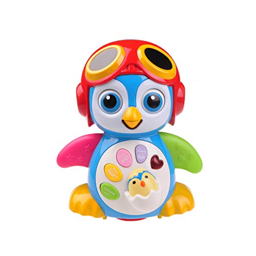 Musical Dancing Penguin Toy for Boys & Girls Kids or Toddlers Aged 1 2 3 4 5 TG655 - Features Different Modes, Lights, Sounds - Fun Storytelling Toy by ThinkGizmos (Trademark Protected)
