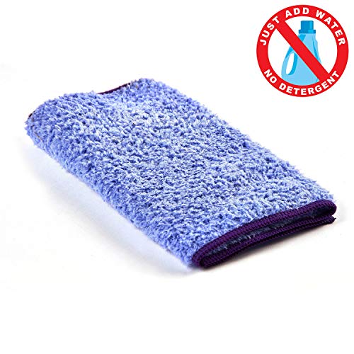 Pure-Sky Magic Deep Clean Cleaning Cloth - JUST ADD Water No Detergents Needed - Multipurpose Ultra Microfiber Cloth - Stick-Attachable for Mop, or as Handheld Microfiber Towels to Clean Any Surfaces