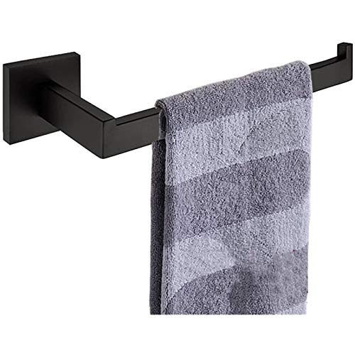 Book Cover Nolimas Matte Black Bath Towel Bar Single Bars Towel Ring Classic Wall Mounted SUS304 Stainless Steel Bathroom Towel Rack Toilet Kitchen Towel Shelf Single Layer