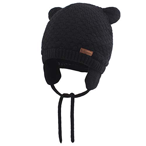XIAOHAWANG Baby Hat Cute Bear Toddler Earflap Beanie Warm for Fall Winter