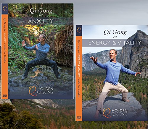 Book Cover DVD Bundle: Lee Holden Qi Gong for Anxiety / Qi Gong for Energy & Vitality (YMAA) **NEW HD 2017**