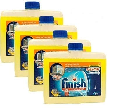 Book Cover Finish Dishwasher Machine Cleaner, Dual Action to Fight Grease & Limescale, Citrus Fresh, 8.45 Fl Oz (Pack of 4)