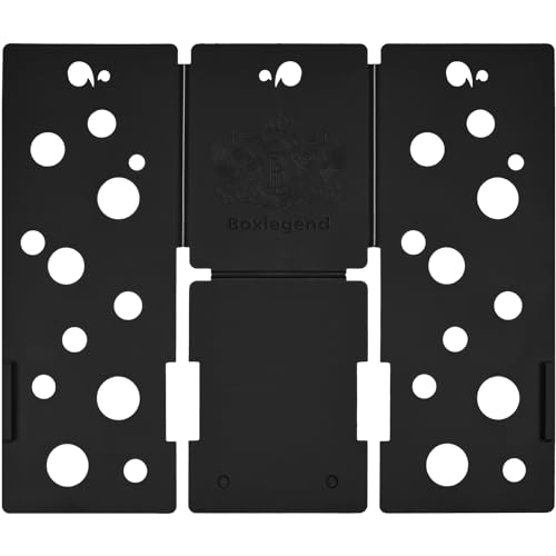 BoxLegend V5 Shirt Folding Board t Shirt Folder Assemblable (Black)