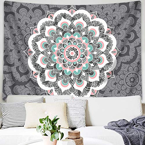 Book Cover Sunm Boutique Tapestry Wall Hanging Indian Mandala Tapestry Bohemian Tapestry Hippie Tapestry Psychedelic Tapestry Wall Decor Dorm Decor(Colorful,51.2
