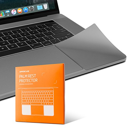 UPPERCASE Premium Palm Rest Protector Skin Cover Set for MacBook Pro 15" 2016+ (Space Gray)