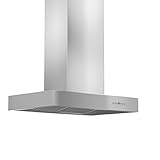 ZLINE 36 in. 400 CFM Remote Blower Island Mount Range Hood in Stainless Steel (KECOMi-RS-36-400)