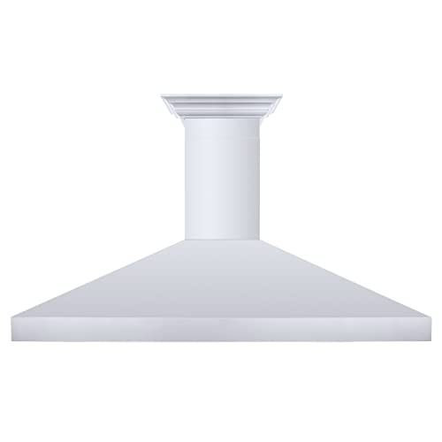 ZLINE 60 in. 900 CFM Wall Mount Range Hood in Stainless Steel with Crown Molding (597CRN-60)