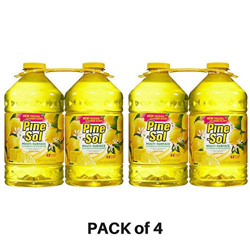 Book Cover Pine-Sol, Multi-Surface Disinfectant Lemon Scent - PACK of 4