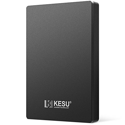 2.5" 1TB Portable External Hard Drive USB3.0 for PC, Mac, Desktop, Laptop, Wii U, Xbox, PS4 (Black)