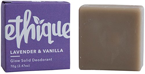 Ethique Eco-Friendly Glow-Solid Deodorant, Lavender & Vanilla 2.47 oz