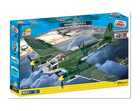 COBI Jeux de Construction-Heinkel He 111 P-4, 5534, Vert/Noir/Gris/Jaune