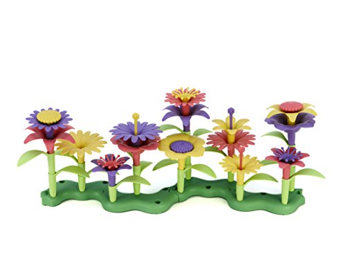 Book Cover Green Toys Build-a-Bouquet Stacking Set, Assorted
